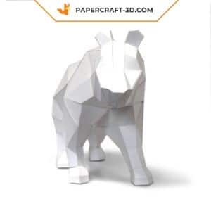 Ours polaire papier 3D