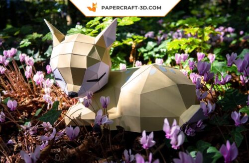 Faon en papier 3D