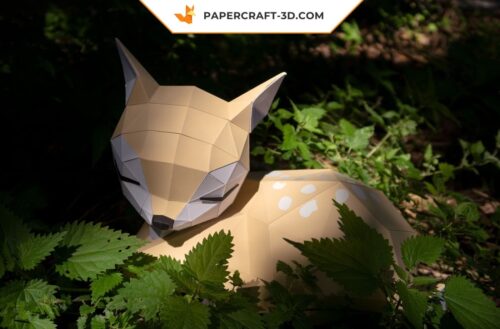 Faon en papier 3D
