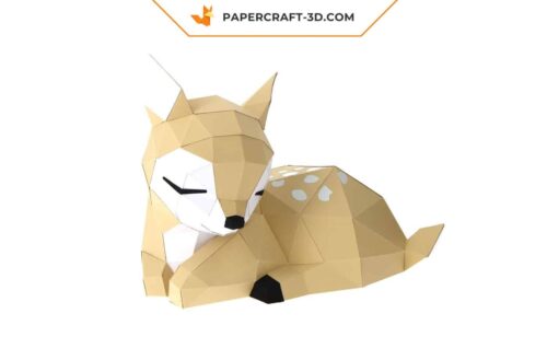 Faon en papier 3D