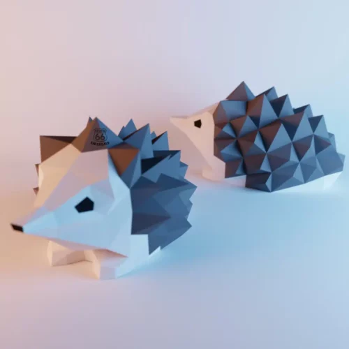 Papercraft erizo en origami 3D