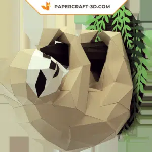 Paresseux en papier 3D