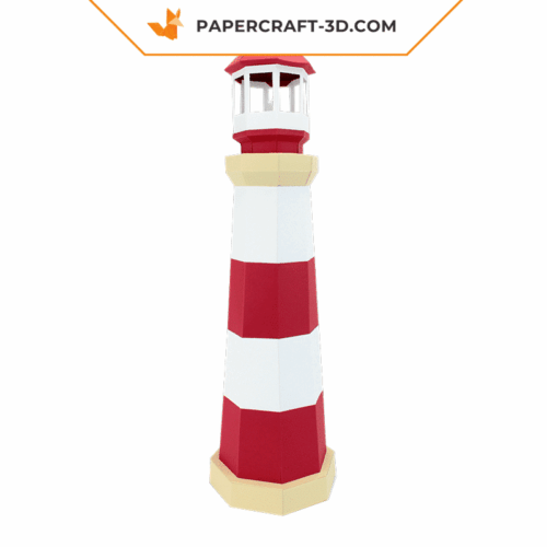 Phare en papier 3D