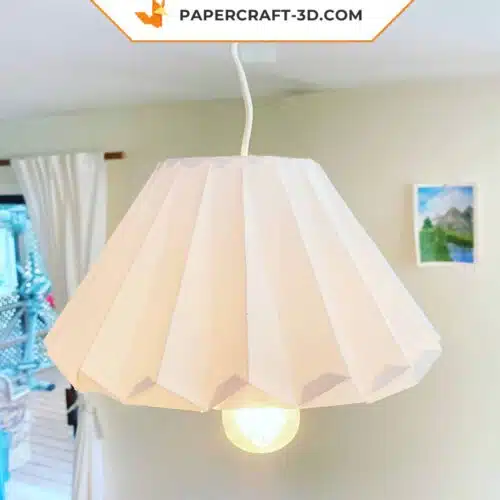 Papercraft d’abat-jour en origami