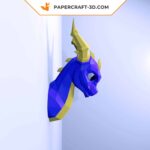 Kit DIY Papercraft Dragon en papier 3D pour décoration intérieure