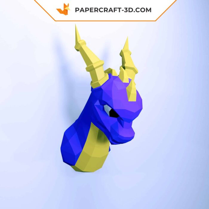 Kit DIY Papercraft Dragon en papier 3D pour décoration intérieure