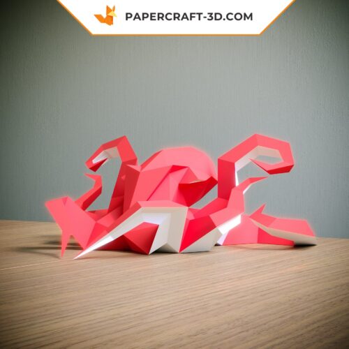 Papercraft Oktopus in 3D-Origami
