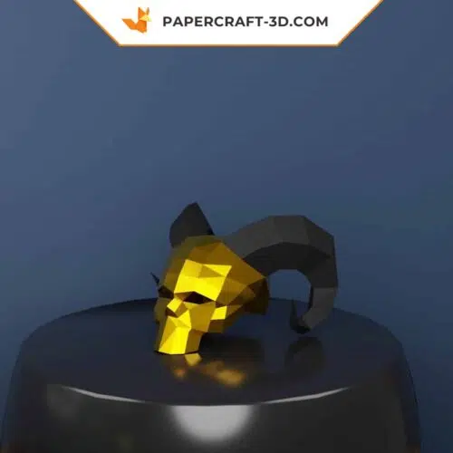 Masque Andariel’s Visage en papercraft 3D, décoration murale Diablo pour la maison