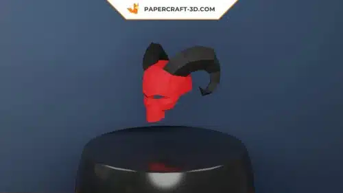 Masque Andariel’s Visage en papercraft 3D, décoration murale Diablo pour la maison