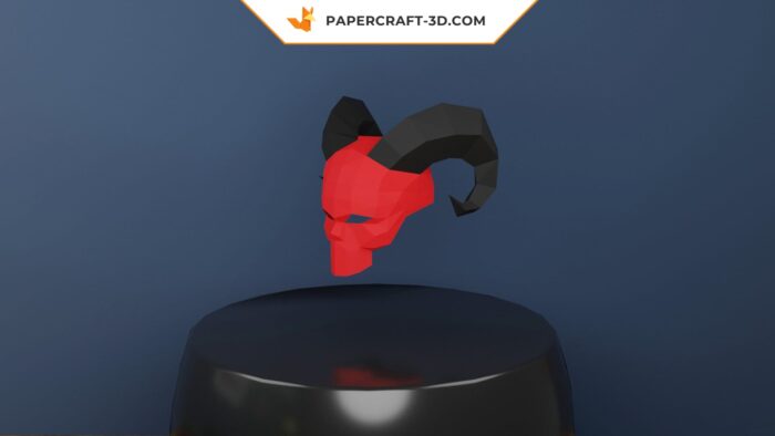 Masque Andariel’s Visage en papercraft 3D, décoration murale Diablo pour la maison