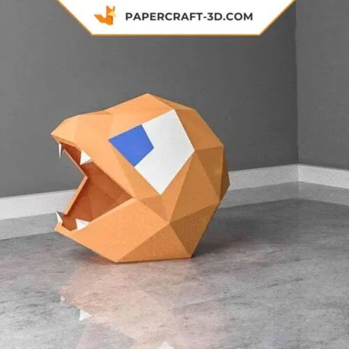 Papercraft máscara de Charmander en origami