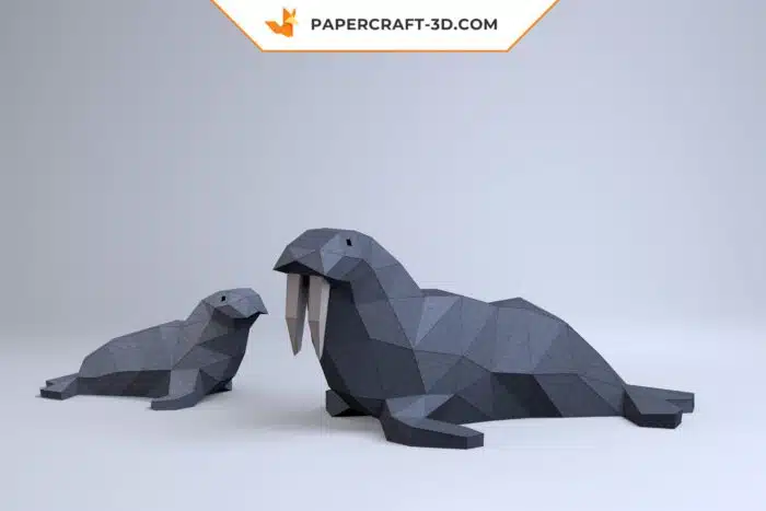 Modèle de Sceau en Papercraft – Artisanat Origami Papier 3D