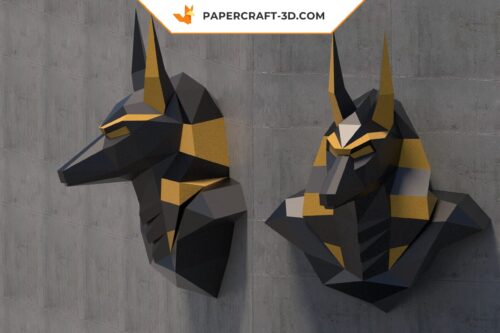 Papercraft Anubis DIY en origami papier 3D
