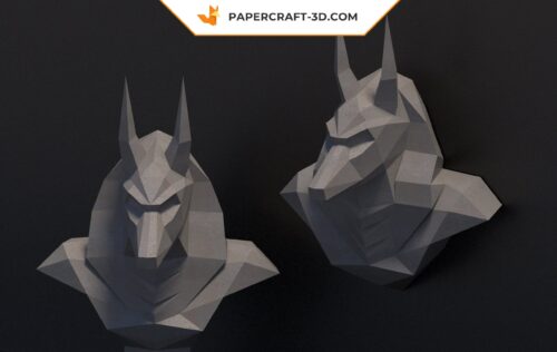 Papercraft Anubis DIY en origami papier 3D