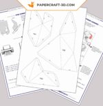 Papercraft d'art mural Max Bill en origami 3D