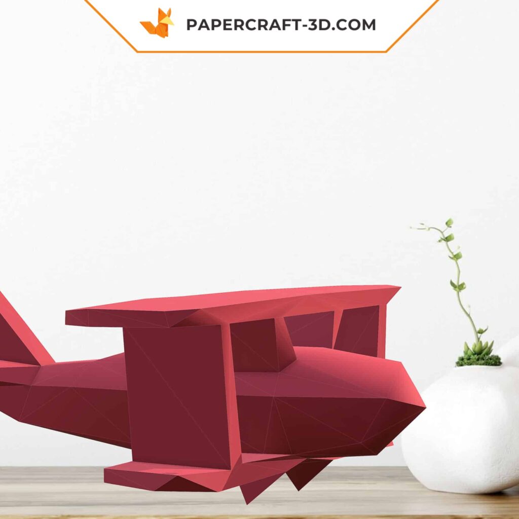 Papercraft avion en origami 3D