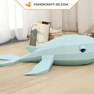 Papercraft Baleine origami papier 3D DIY