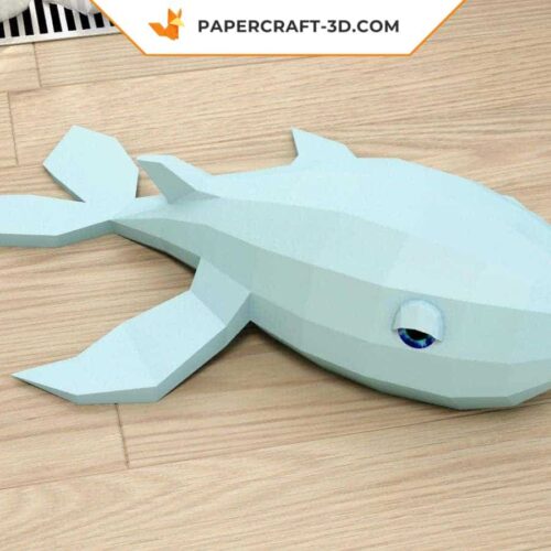 Papercraft Baleine origami papier 3D DIY