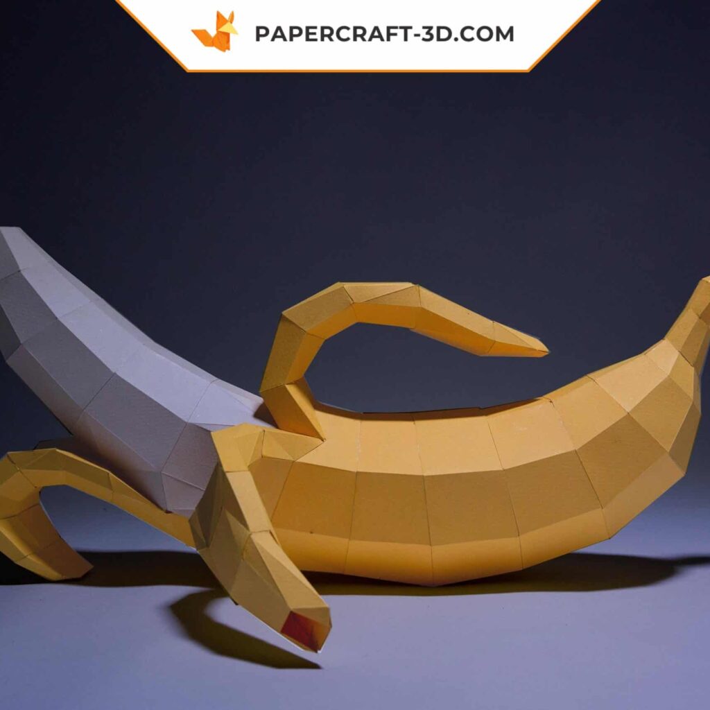Papercraft banane XL en origami