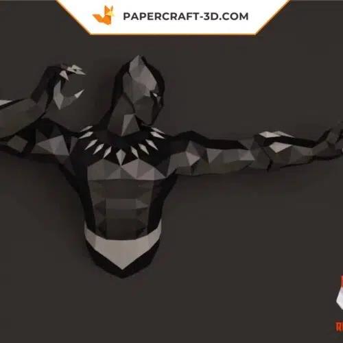 Papercraft Black Panther modèle 3D en papier origami