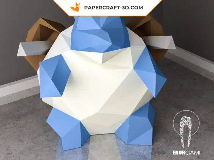 Papercraft Blastoise Pokémon origami papier 3D