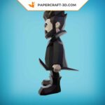 Papercraft Boucher 3D en origami papier à faire soi-même