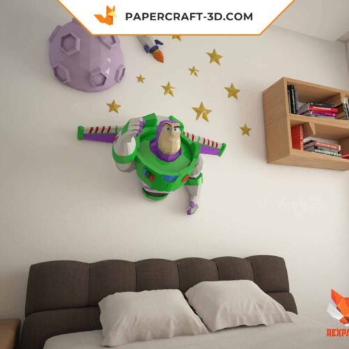 Papercraft Buzz Lightyear in 3D origami