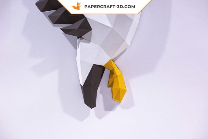 Papercraft Canard Colvert en origami papier 3D DIY