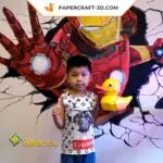 Papercraft canard en caoutchouc origami papier 3D