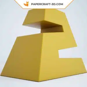 Papercraft chiffres en origami papier 3D pour décoration de fête