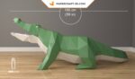 Papercraft Crocodile XXL en origami papier 3D à créer soi-même