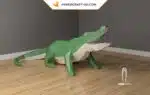 Papercraft Crocodile XXL en origami papier 3D à créer soi-même