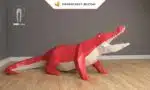 Papercraft Crocodile XXL en origami papier 3D à créer soi-même