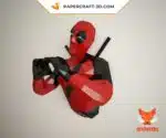 Papercraft DeadPool en origami papier 3D