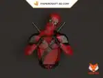 Papercraft DeadPool en origami papier 3D