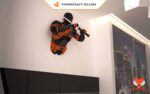 Papercraft Deathstroke en origami papier 3D : modèle PDF DIY