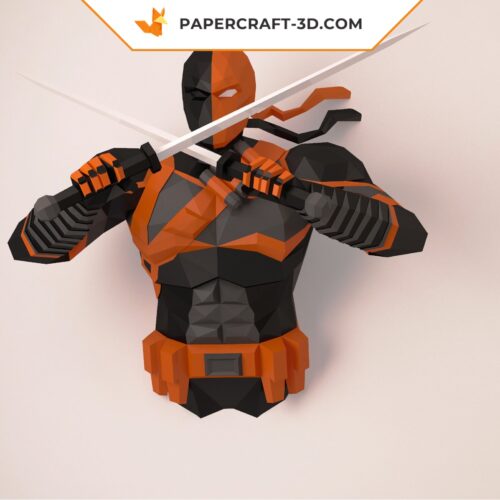 Papercraft di Deathstroke in origami 3D