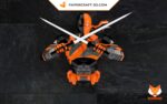 Papercraft Deathstroke en origami papier 3D : modèle PDF DIY