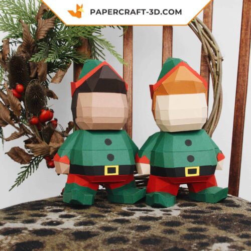 Papercraft décoration de Noël DIY origami papier 3D