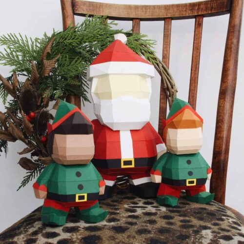 Papercraft décoration de Noël DIY origami papier 3D
