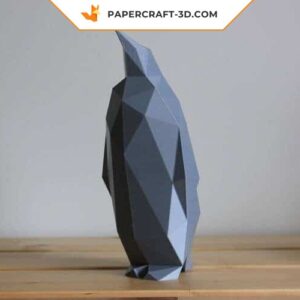 Papercraft décoration de pingouin en origami papier 3D