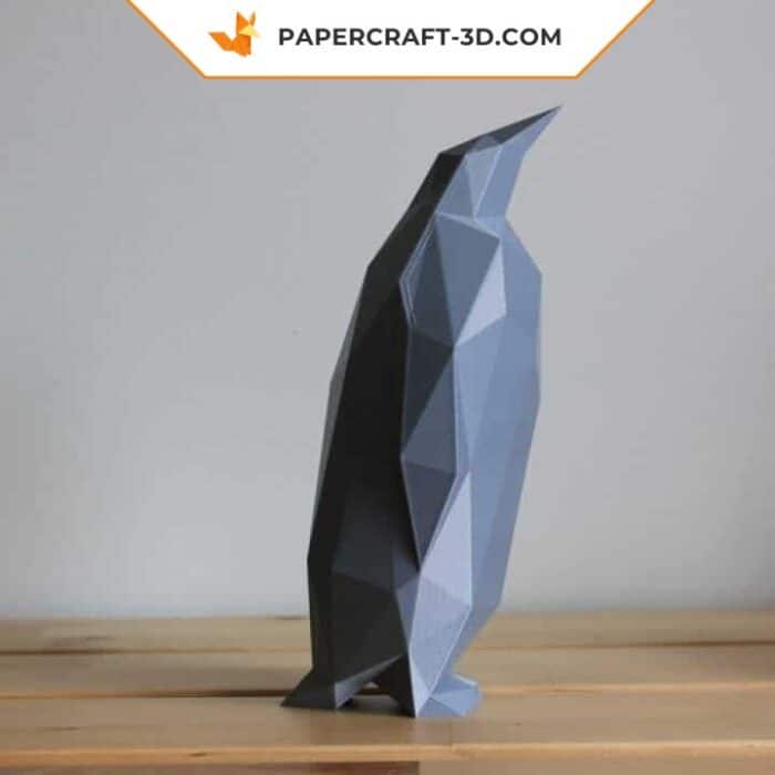 Papercraft décoration de pingouin en origami papier 3D