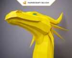 Papercraft dragon 3D origami papier DIY pour décoration d’intérieur