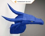 Papercraft dragon 3D origami papier DIY pour décoration d’intérieur