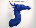 Papercraft dragon 3D origami papier DIY pour décoration d’intérieur