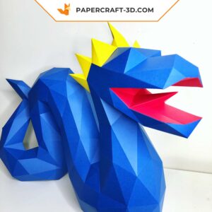 Papercraft dragon serpent origami papier 3D