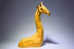 Papercraft girafe origami papier 3D à télécharger en PDF