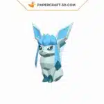 Papercraft Glaceon Pokemon en papier 3D à imprimer soi-même