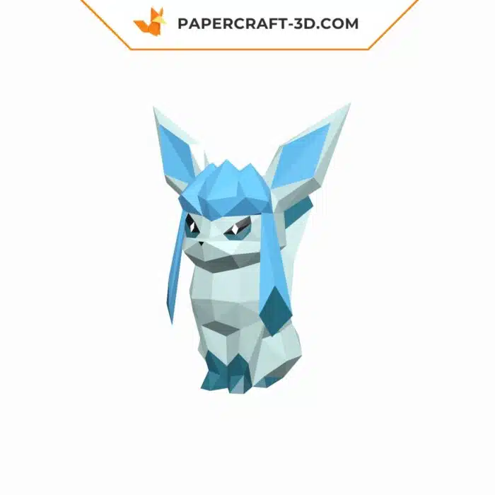 Papercraft Glaceon Pokemon en papier 3D à imprimer soi-même