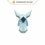 Papercraft Glaceon Pokemon en papier 3D à imprimer soi-même